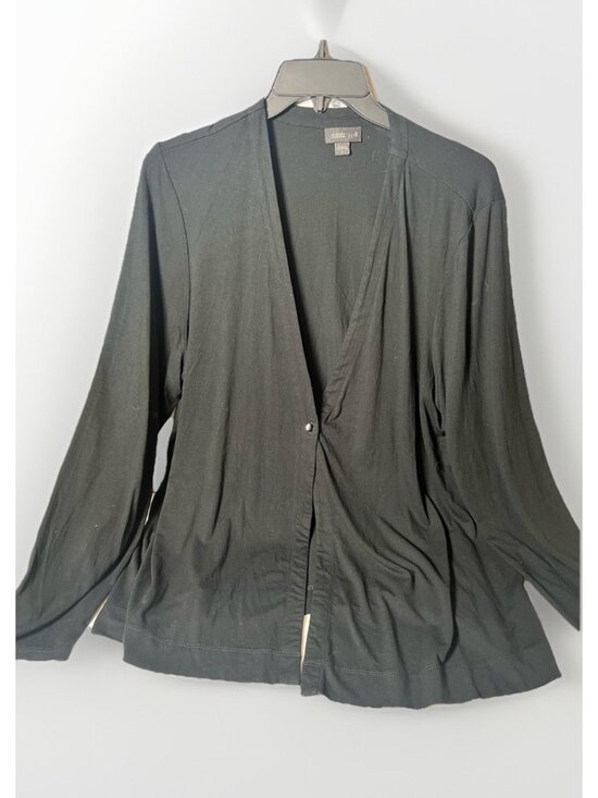 J. Jill Sweaters - J Jill Wearever Collection Womens L  Black Single Button Cardigan.     J